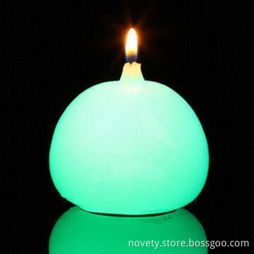 LED Pumpkin-cry Real Smokeless Wax Candle, really change colors when lit